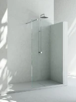 Vismara SK-IN SK paroi de douche (fixation mural droite) 2000 x 1080-1100 mm - verre 8 mm - transparant - profil silver brilliant - 2 colli's