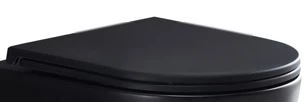 Procasa Brio/Maki toiletzitting met softclose en quick release - zwart mat