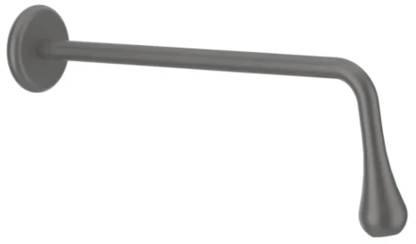 GESSI Goccia Bec de lavabo mural longueur à la demande. À compléter par un mitigeur à commande séparée. Black Metal Brushed GHRC