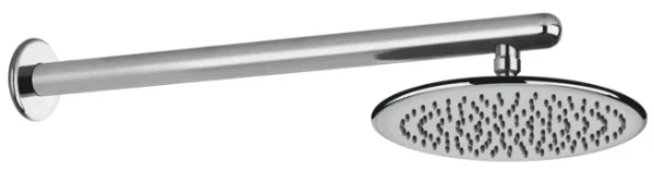 GESSI Goccia Pomme de douche orientable anticalcaire avec bras mural. chromé