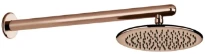 GESSI Goccia Pomme de douche orientable anticalcaire avec bras mural. Copper GHRC