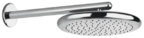 GESSI Goccia Pomme de douche orientable anticalcaire avec bras mural. chromé