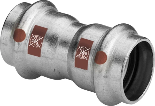 Viega Temponox inox mof FF 15 x 15 mm - niet geschikt voor drinkwater