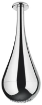 GESSI Goccia Pomme de douche anticalcaire avec bras au plafond. chromé