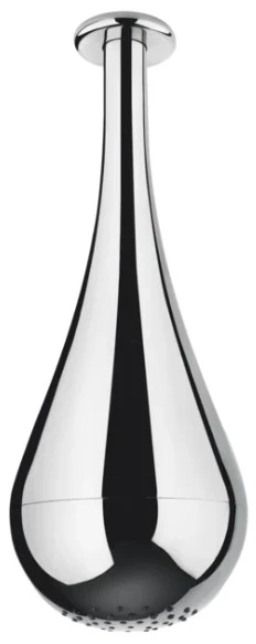 GESSI Goccia Pomme de douche anticalcaire avec bras au plafond. chromé