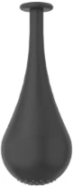 Gessi Goccia douche de tête anticalcaire avec bras au plafond Noir XL