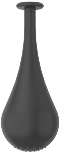 Gessi Goccia douche de tête anticalcaire avec bras au plafond Noir XL