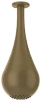 GESSI Goccia Pomme de douche anticalcaire avec bras au plafond. Antique Laiton