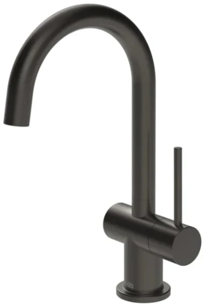 Gessi Pillar Taps Robinet à bec pivotant Black Metal Brossé PVD