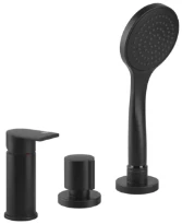 Gessi Emporio via Manzoni mélangeur pour bain sur gorge 3-trous noir XL