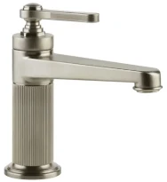 Gessi Venti20 mitigeur lavabo, avec vidage et flexibles de raccordement - Finox Brushed Nickel