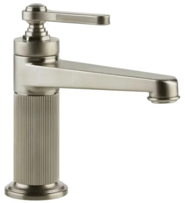 Gessi Venti20 mitigeur lavabo, avec vidage et flexibles de raccordement - Finox Brushed Nickel