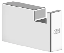 Gessi Rettangolo dubbele handdoekhaak - chroom