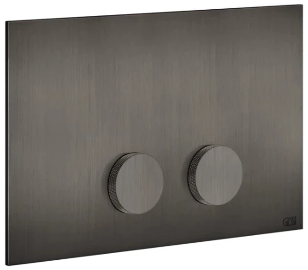 Gessi Anello plaque de commande pour Geberit SIgma 8 et Sigma 12 - Black Metal Brushed PVD