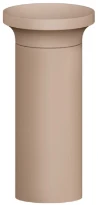 Gessi Orgini lavabo indépendant rond 445 x 445 x 900 mm - Cristalplant Matt Cipria -  sans trou de robinet - sans trop-plein
