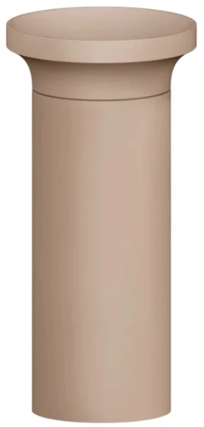 Gessi Orgini lavabo indépendant rond 445 x 445 x 900 mm - Cristalplant Matt Cipria -  sans trou de robinet - sans trop-plein
