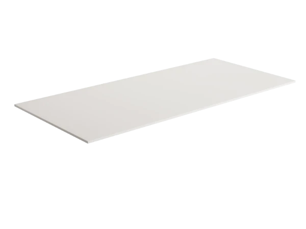Procasa Klaire solid tablet 1800 x 460 x 9 mm - wit mat - inkortbaar afvoer/kraangat zelf te voorzien