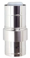 Ubbink Rolux pièce d’aspiration d’air concentrique en PP/Inox 80/125 mm