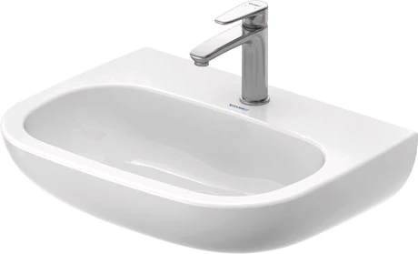 Duravit D-Code Med lavabo 600 x 460 mm - blanc - avec trou de robinet - sans trop-plein