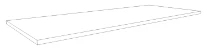 Procasa Kivu plan vasque 1200 x 500 x 18 - blanc