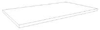 Procasa Kivu plan vasque HPL 800 x 500 x 18 mm - blanc laminat
