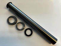 Procasa Vivo WSS tuyau siphone 32 x 300 mm - Gun metal PVD / mat staal PVD - avec raccord & joint