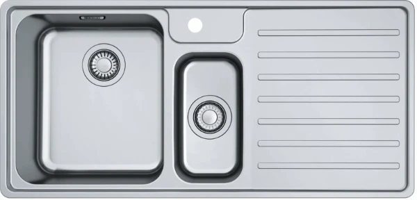 Franke Bell évier 1000 x 480 mm - 1 + 1/2 cuve - acier inoxydable - avec égouttoir droit