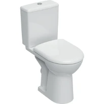 Geberit Selnova Comfort cuvette à poser rehaussée Rimfree PACK (cuvette H + réservoir + siège) sans bride - blanc