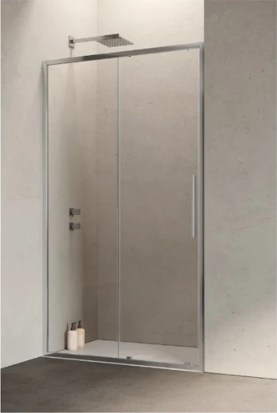 Samo Hexa doucheschuifdeur 2000 x 1200 mm (1170-1210 mm) - transparant - chroom