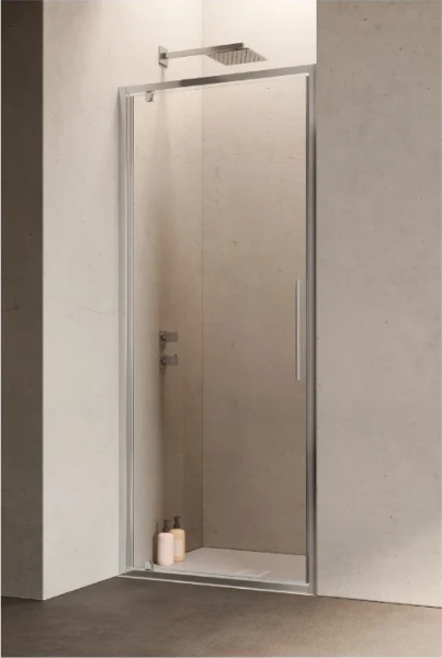 Samo Hexa pivoterende douchedraaideur 2000 x 900 mm (870-910 mm) - transparant - chroom