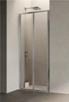 Samo Hexa porte pliante 2000 x 1000 mm (970-1010 mm) - transparant - chromé