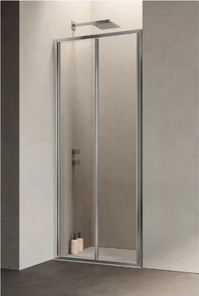Samo Hexa porte pliante 2000 x 700 mm (670-710 mm) - transparant - chromé