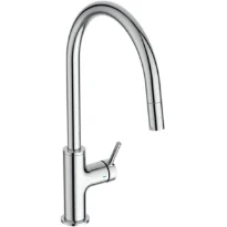 Ideal Standard Ceraline Nuovo mitigeur de cuisine - Chromé - bec en C - jet extensible