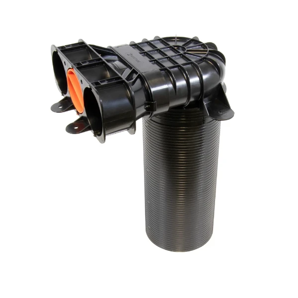 Begetube Begeconnect+ ventielaansluitstuk DN 125 - 3 x 63 - lang model
