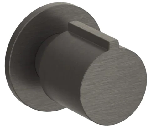 GESSI Emporio Shower Extern deel Wand-omstelknop Geb. Zwart Metaal PVD