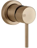 Gessi Via Tortona Parties apparentes pour mitigeur mural, 1 sortie. Warm Bronze Br. PVD