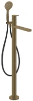 GESSI Via Manzoni Parties apparentes pour mitigeur bain-douche sur pied avec douchette. Antique Laiton