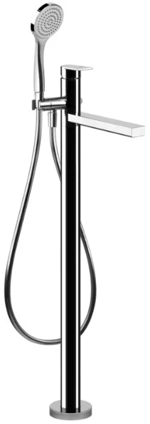 GESSI Via Manzoni Parties apparentes pour mitigeur bain-douche sur pied avec douchette. chromé