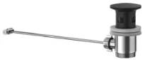 GESSI Technical Accessories Vidage pour lavabo 1 1/4" avec trop plein pour 41405 et 41406. Noir XL