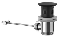 GESSI Technical Accessories Vidage pour lavabo 1 1/4" avec trop plein pour 41407. Noir XL