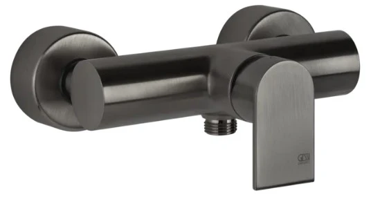 GESSI Via Manzoni Mitigeur douche apparent. Black Metal Brossé PVD