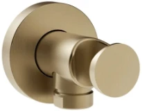 Gessi Emporio Shower Sortie murale coudée avec support fixe pour douchette. Warm Bronze Br. PVD