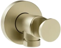 GESSI Emporio Shower Sortie murale coudée avec support fixe pour douchette. Brushed Brass PVD