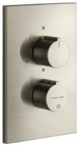 GESSI Via Manzoni Parties apparentes pour mitigeur thermostatique douche mural 3 sorties. Finox Brushed Nickel