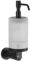 Gessi Emporio Accessoires Distributeur de savon liquide mural en verre satiné. Noir XL