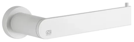 GESSI Emporio Accessories Porte-papier mural horizontal ou vertical. Blanc CN