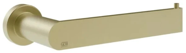 Gessi Emporio Accessoires porte-rouleau mural horizontal ou vertical laiton brossé PVD