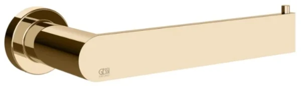 GESSI Emporio Accessories Porte-papier mural horizontal ou vertical. Warm Bronze PVD