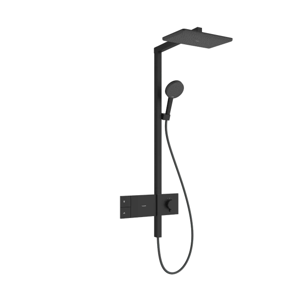 Hansgrohe Raindance Alive Q Showerpipe 210 x 340 mm 1jet avec thermostat ShowerSelect Comfort - Matt Black