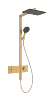 Hansgrohe Raindance Alive Q Showerpipe 210 x 340 mm 1jet EcoSmart avec thermostat ShowerSelect Comfort - Brushed Bronze